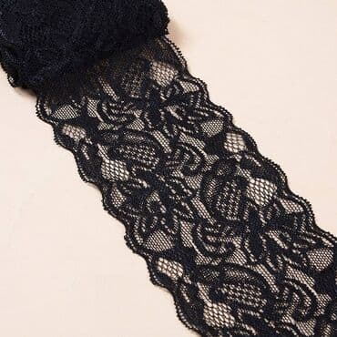 швейлер металл: Кружево эластичное, ширина 8 см, длина 1 метр. Эластичное кружево — 3