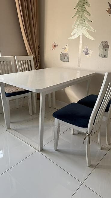 chair table: Кухонный стол и стул, цвет - Белый — 4