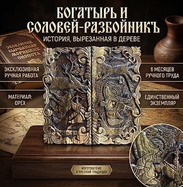 Нарды из дерева с уникальной резьбой ручной работы. Внешняя сторона