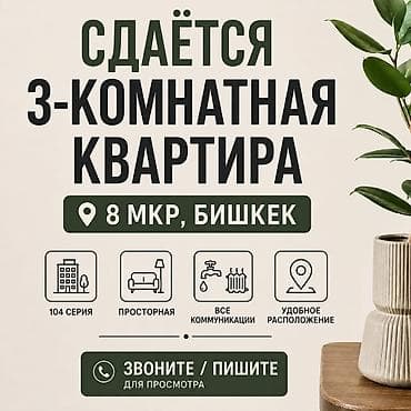 подселен: 3 комнаты, Собственник, Без подселения, С мебелью частично — 1
