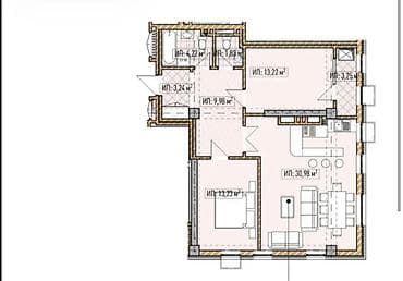 3 комнатную квартиру: 3 комнаты, 80 м², Элитка, 2 этаж, Готовая ПСО (под самоотделку) — 2
