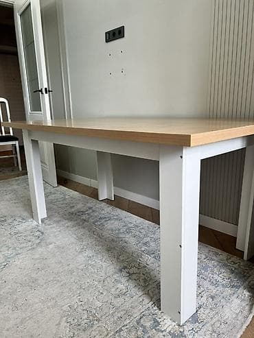 Кирпич, строительные блоки: Кухонный стол, Новый, Прямоугольный, Нераскладной — 3