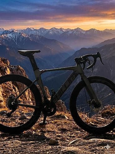 карбоновая вилка: Аэродинамический шоссейный велосипед с дисковыми тормозами - Рама и — 1