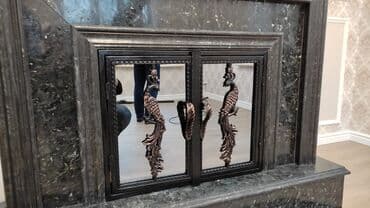 входные двери железные: Двери на камин барбекю со стеклом. На заказ — 3