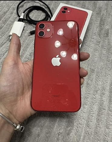 IPhone 11, Красный, Зарядное устройство, 75 %