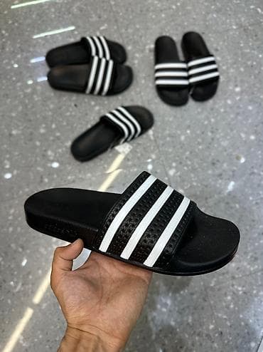 обувь оригинал: Мужские сандалии, 44, Adidas, Новый, цвет - Черный, Самовывоз, Платная доставка — 2