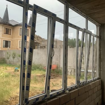 изготовление шкафов для балкона: Буюртмага пластик терезе, Терезе түрү: Балкон, Бөлүп төлөө жок — 1