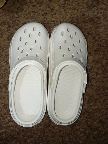 белые шлепки: Сабо, 42, Crocs, Новый, цвет - Белый — 2
