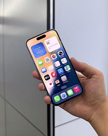 ios 16: IPhone 15 Pro, Б/у, 256 ГБ, Natural Titanium, Защитное стекло, Чехол, В рассрочку, 81 % — 2