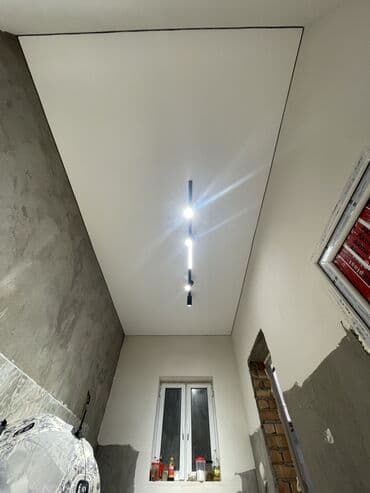 Двери на заказ: Натяжной потолок Матовое Монтаж — 5