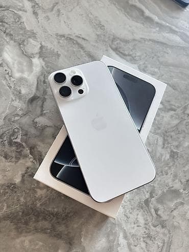 IPhone 16 Pro Max, Новый, 256 ГБ, Белый, Коробка, 99 %