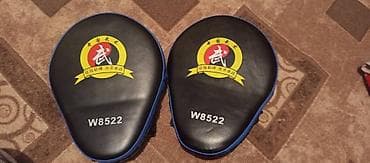 баксерский перчатки: Лапы для бокса/кикбоксинга (пара) - Классическая «ракушка» форма для — 2