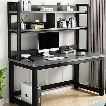 bunk bed: Лофт‑мебель с металлическим каркасом: кровать, этажерка и рабочие — 3