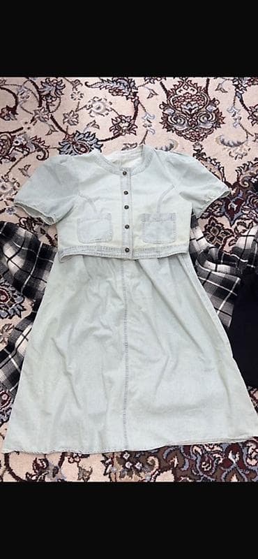 сандали: Повседневное платье, Лето, Джинс, Стандарт — 1