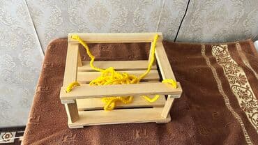 купить качелю детскую: Детские качели, НОВЫЕ, деревянные!!! 600 сом Длина верёвки 130 см — 2