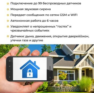 сигнализация с gps: Система Сигнализации "TUYA" GSM-WiFi сигнализация Умная домашняя — 4