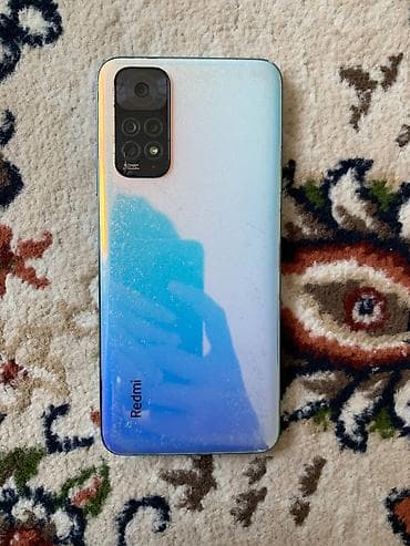 батереи: Redmi, Redmi Note 11, Б/у, 64 ГБ, цвет - Синий, 2 SIM — 4