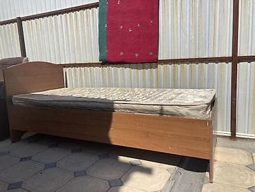 Односпальная кровать, С матрасом, длина - 200 см