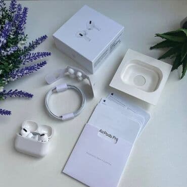 сколько стоит аирподс про оригинал: Вакуумдук, Apple, Жаңы, Электр зымсыз (Bluetooth), Классикалык — 1