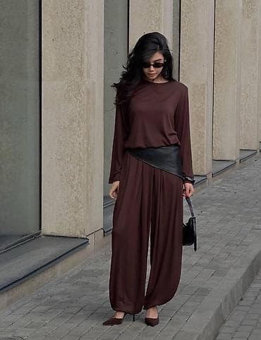 брюки трубы: Новое поступление❤️ Двойка с алладинками - комфорт, который ВЫГЛЯДИТ — 5