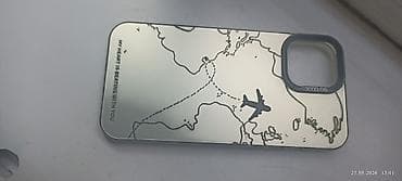 battery case: Чехол для смартфона с зеркальной спинкой и рисунком «карта — 9