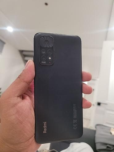 реалми 11с: Redmi, Redmi Note 11, Б/у, 128 ГБ, цвет - Черный, 2 SIM — 3