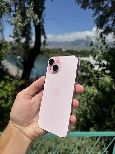 iphone 15 pro ma: IPhone 15, Б/у, Розовый, Защитное стекло, Кабель, Коробка — 1