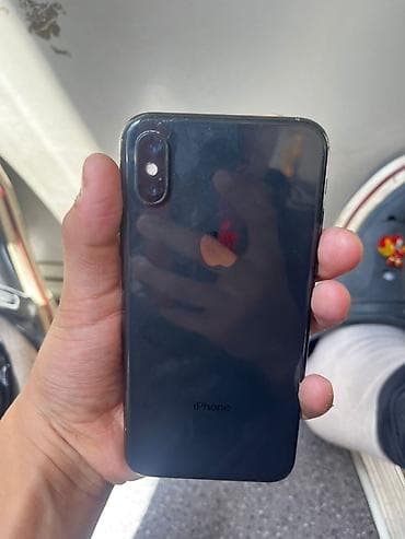 IPhone X, Б/у, 64 ГБ, Space Gray, 100 %