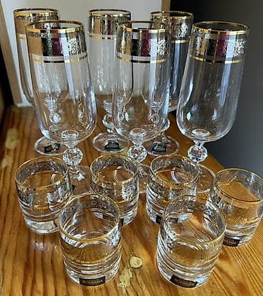 Набор бокалов и стаканов CRYSTALITE BOHEMIA (Czech Republic) - at lalafo.kg Набор бокалов и стаканов CRYSTALITE BOHEMIA (Czech Republic) -