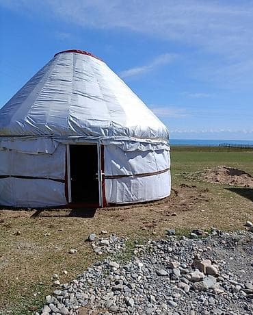 Юрта-Бозуй жыгачтан 5канат 5метр эшиги пластиковый айнек замок