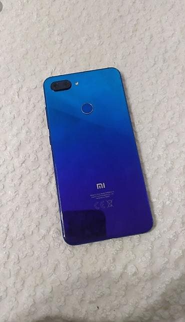 note 9: Xiaomi, Mi 8 Lite, Б/у, 64 ГБ, цвет - Синий, 2 SIM — 1