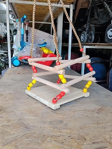 play zone: Детские качели, Подвесные Для дома, Дерево — 8