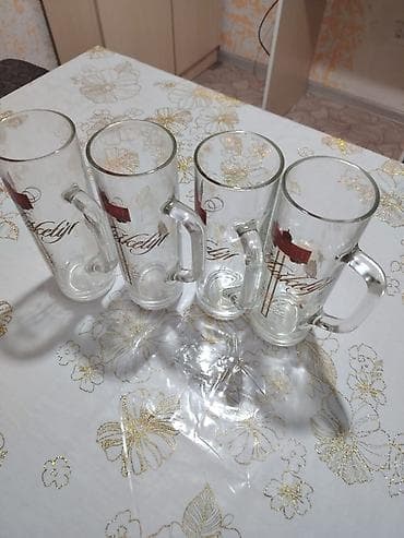 Набор из 4 шт. пивных бокалов Krušovice “Mušketýr”. продаю по 400 сом