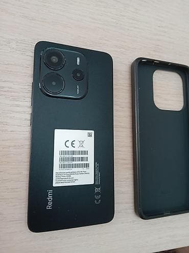 чехол редми: Redmi, Redmi Note 14, Б/у, 128 ГБ, цвет - Черный, 2 SIM — 4