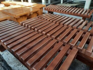 скамейка фото: Скамейка Дерево, Со спинкой, С крышей — 5