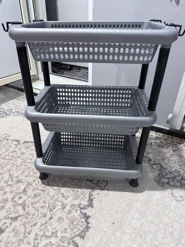 Столы: Этажерка для кухни, Пластик — 1