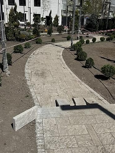 Декоративные бетонные покрытия под природный камень для дворов и