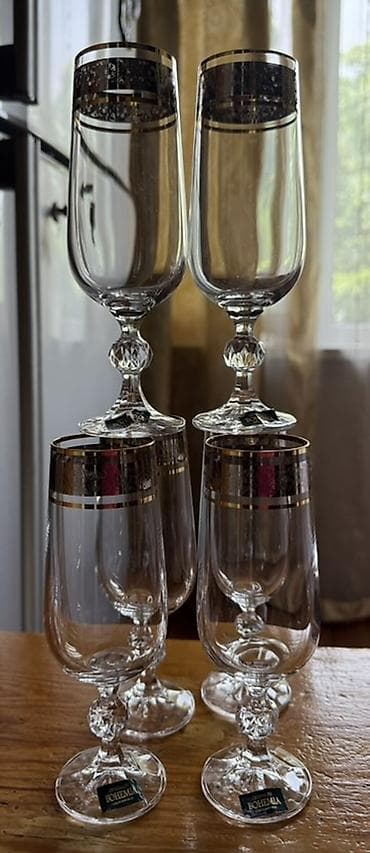 чешский: Набор бокалов и стаканов CRYSTALITE BOHEMIA (Czech Republic) - — 3