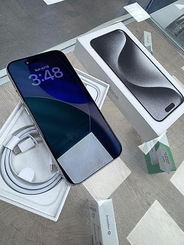 Техника и электроника: IPhone 15 Pro, цвет White Titanium (белый титан) 256 кг 86 акб - — 2