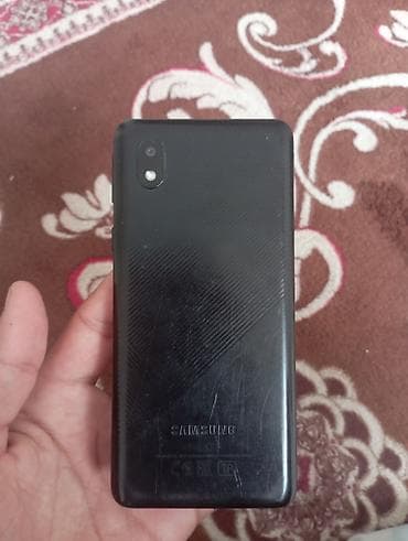 Техника и электроника: Samsung Galaxy A01, Б/у, 32 ГБ, цвет - Черный, 1 SIM — 2