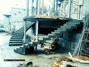 шкаф для дома и офиса: Бетонная лестница Для дома, Форма лестницы: Винтовая — 3