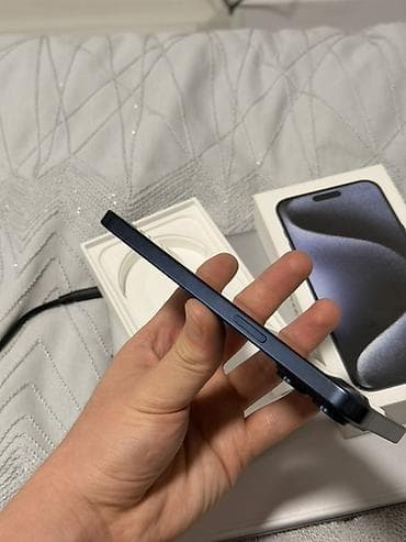 iphone 16 pro mac: IPhone 15 Pro Max, Б/у, 256 ГБ, Blue Titanium, Коробка, 89 % — 4