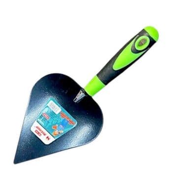 бур садовый: Мастерок с черным металлическим лезвием и двухцветной рукояткой — 1