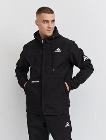 брендовые мужские спортивные костюмы из турции: Мужской спортивный костюм, L, Adidas, Новый, цвет - Черный, Самовывоз, Бесплатная доставка, Платная доставка — 7
