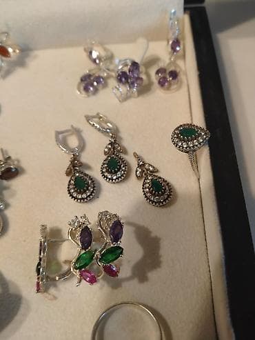 серебряные комплекты недорогие: Серебро!!! Комплекты с натуральными камнями. Комплект с белым — 5