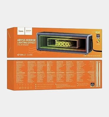 Аудиотехника: Портативная Bluetooth-колонка Hoco с зеркальной передней панелью и — 7