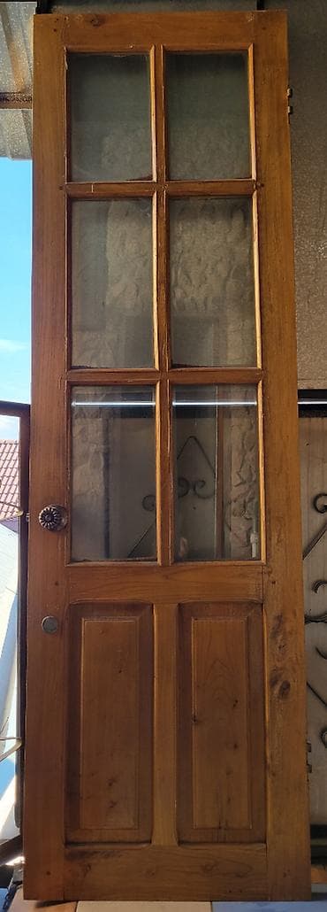 berber mirror second hand: Межкомнатная дверь, Б/у, Со стеклом, Одностворчатая, Деревянная — 1