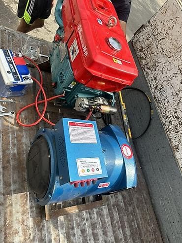 двигатель на генератор: Дизельная электростанция ременного привода (двигатель + генератор) — 1