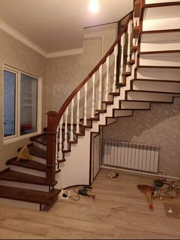 фасадные работы под ключ: Лестница тепкич ступенька лестницы заказ алабыз баардык турун жазайбыз — 15