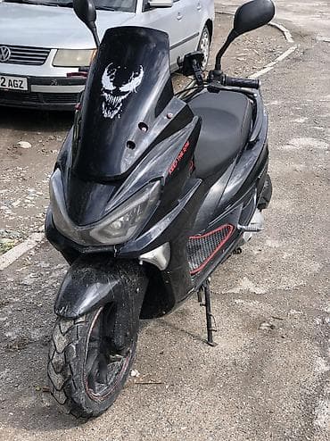 ninja h2: Скутер (макси-скутер) черного цвета с тюнингом и спортивным стилем — 2